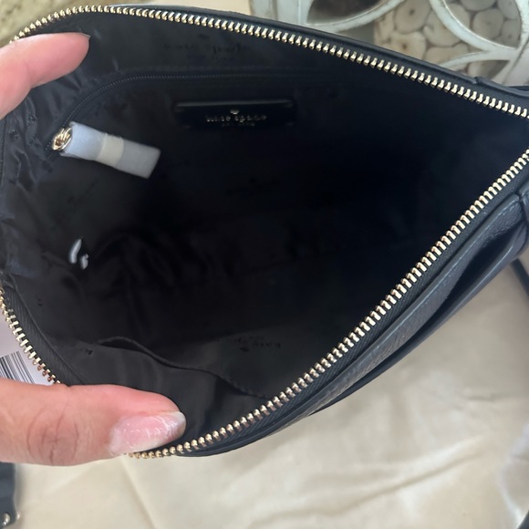 NWB Kate Spade Monica Crossbody Army Green Pebbled Leather - Picture 4 of 6